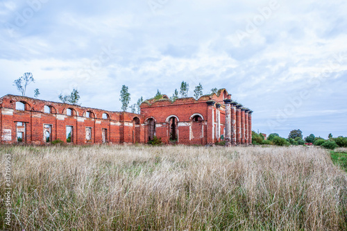 The ruins of the Selishchiv (Arakcheevsk) barracks complex. The village of Selishchi. Chudov district. Novgorod region. Russia photo