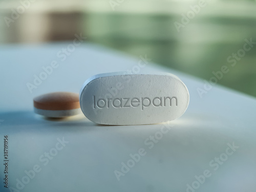 Lorazepam Pill Sedative medication drug photo