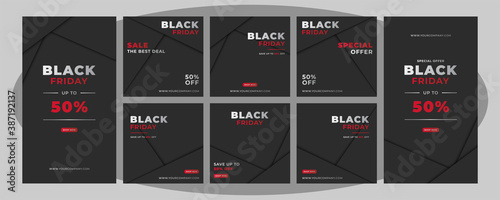 Black friday social media template