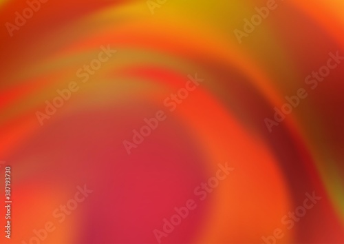 Light Orange vector bokeh and colorful pattern.