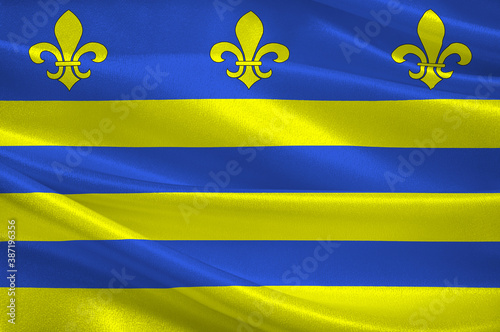 Flag of Montreuil in Pas-de-Calais of Hauts-de-France is a Region of France photo