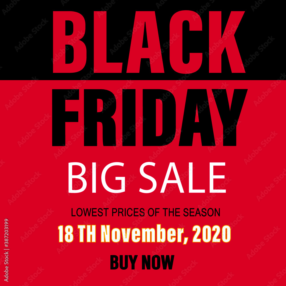 Obraz premium black Friday flyer