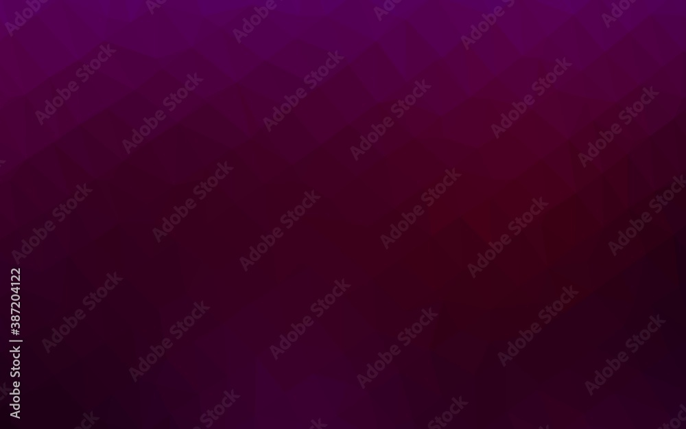 Dark Purple vector triangle mosaic template. Dark Purple vector triangle mosaic template.