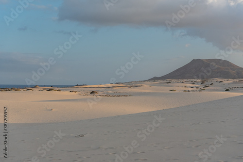 Dunas de Corralejo Natural Park in Fuerteventura, Spain in the fall of 2020