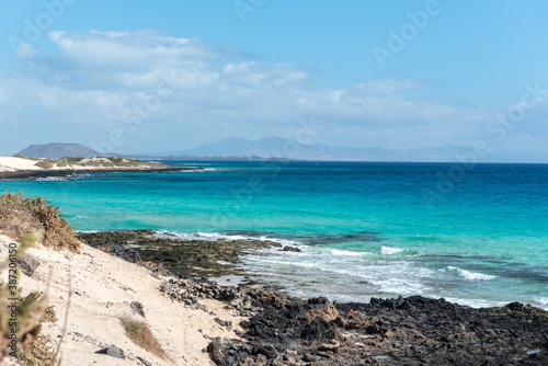 Dunas de Corralejo Natural Park in Fuerteventura, Spain in the fall of 2020