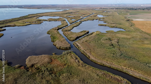 Aerial View of Danube Delta