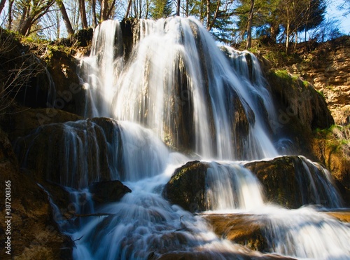  Waterfall in the spa Lucky pod Velkym Chocom in Slovakia.
