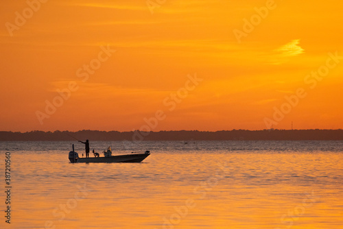 Sunset Fishing on the Bay of Mobile