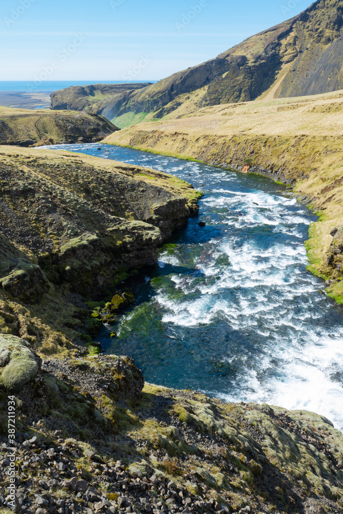 Islande, cascade skogafoss
