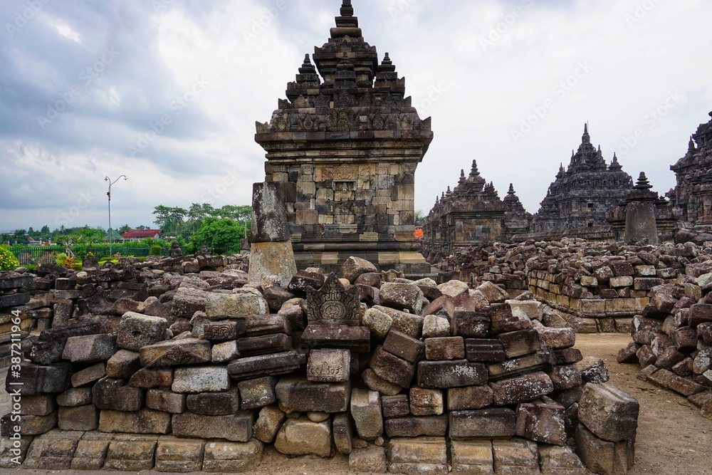 Yogyakarta, 19 October 2020; Plaosan Temple, is a Buddhist temple located in Bugisan Village, Prambanan, Indonesia.