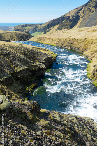 Islande, cascade skogafoss