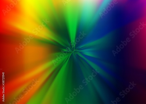 Light Multicolor, Rainbow vector abstract blurred template.