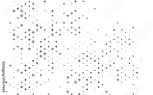 Light Silver, Gray vector background with colored stars.