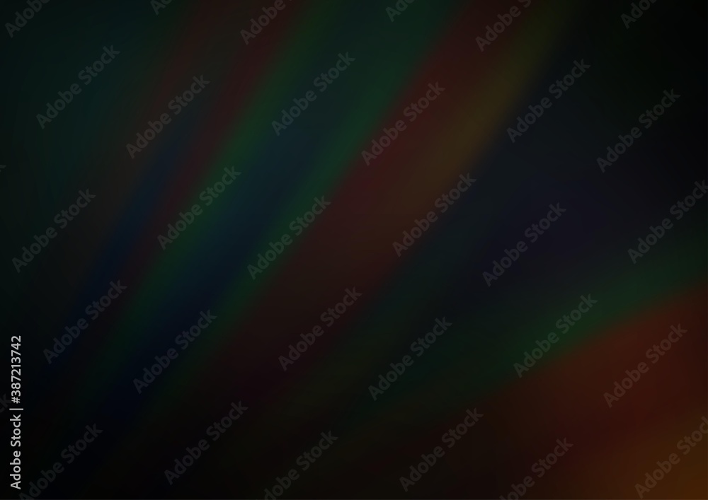 Dark Black vector texture with colored lines.