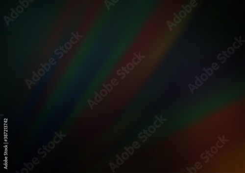 Dark Black vector texture with colored lines.