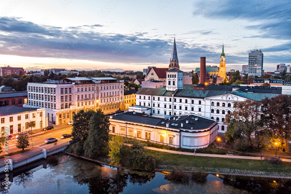 Obraz premium White Factory - the city of Lodz, Poland. 