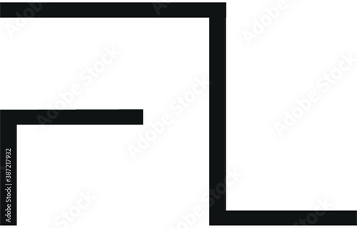 ILLUSTRATION LETTER FL LOGO DESIGN VECTOR FOR YOUR BUSINESS