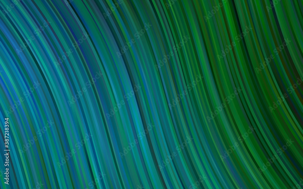 Dark Blue, Green vector template with abstract lines. Dark Blue, Green vector template with abstract lines.