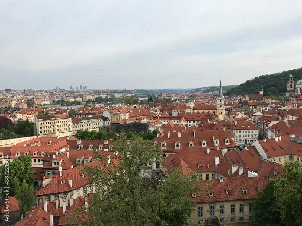 Fototapeta premium view of prague panorama