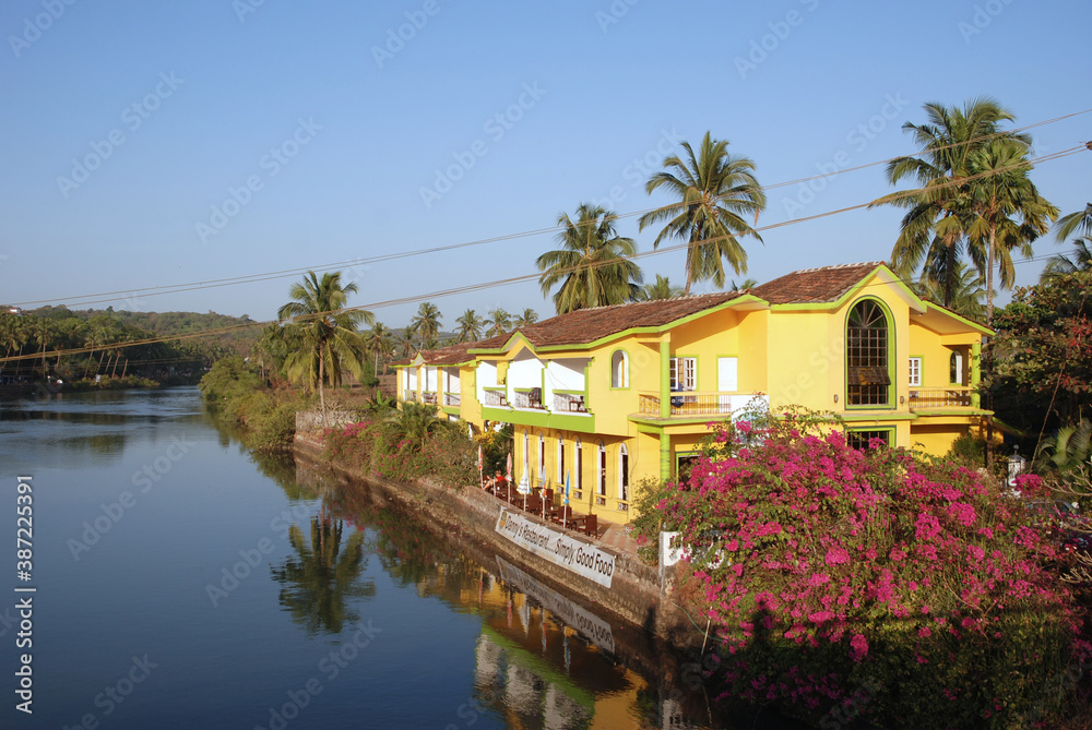House by the river. North Goa, India.