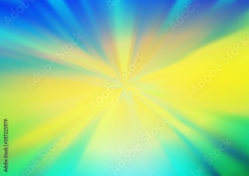 Light Blue, Yellow vector blur pattern.