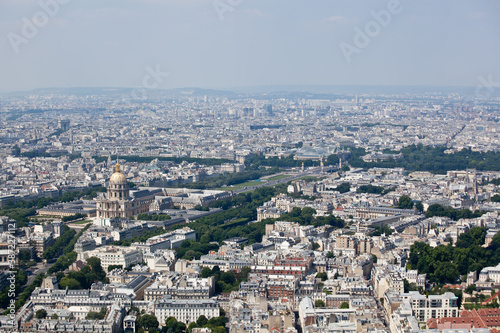 Golden dom of the Invalides, Paris panorama. © dragan1956