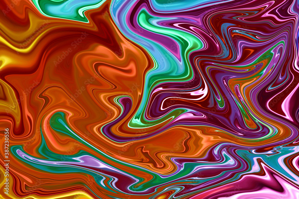 Obraz premium Fluid Art colorful background. Beautiful Natural Luxury.