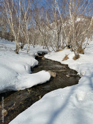 river in winter