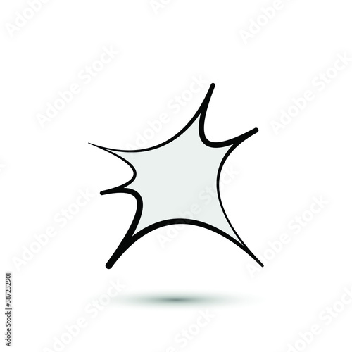 Vector wham boom icon. Explosion symbol. For design, web site design, logo, app, UI.