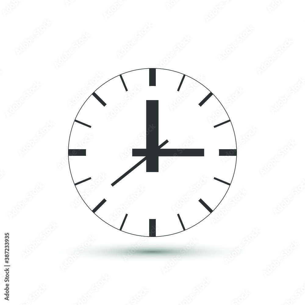 Clock icon in flat style. Vector time symbol for your web site design, logo, app, UI. Clock icon in flat style. Vector time symbol for your web site design, logo, app, UI.