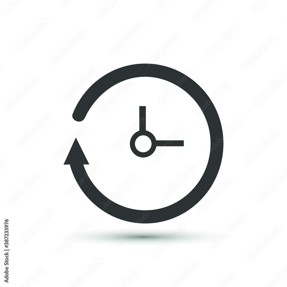 Clock icon in flat style. Vector time symbol for your web site design, logo, app, UI. Clock icon in flat style. Vector time symbol for your web site design, logo, app, UI.