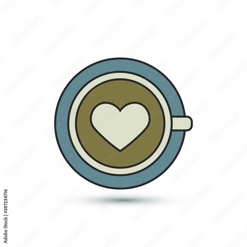 Cup of hot coffee icon in flat style. Vector drink symbol for your web site design, logo, app, UI. Cup of hot coffee icon in flat style. Vector drink symbol for your web site design, logo, app, UI.