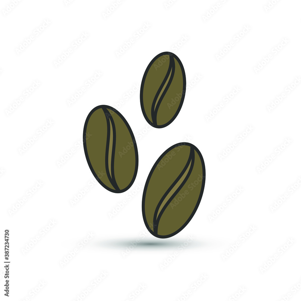 Coffee corn icon in flat style. Vector coffee symbol for your web site design, logo, app, UI. Coffee corn icon in flat style. Vector coffee symbol for your web site design, logo, app, UI.