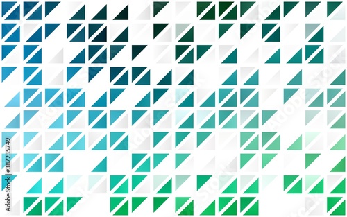 Light Blue, Green vector seamless layout with lines, triangles.