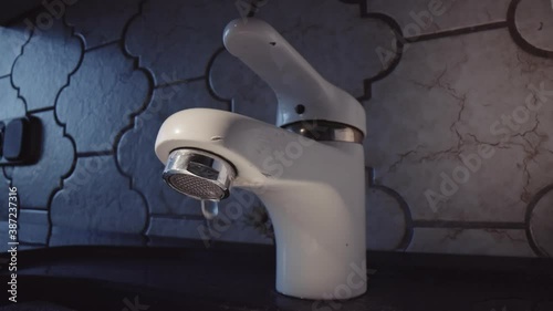leaky and dripping bathroom faucet