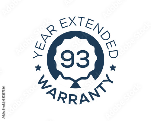 93 Years Warranty images, 93 Year Extended Warranty logos