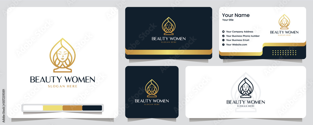 beauty women,luxury, salon, spa, gold color ,banner, business card and logo design beauty women,luxury, salon, spa, gold color ,banner, business card and logo design