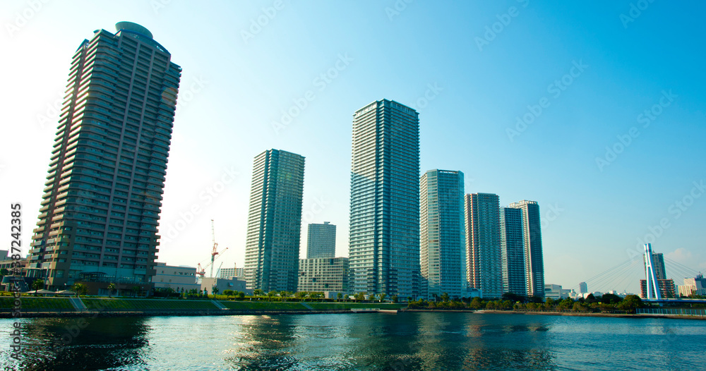 Fototapeta premium 豊洲の高層マンション群