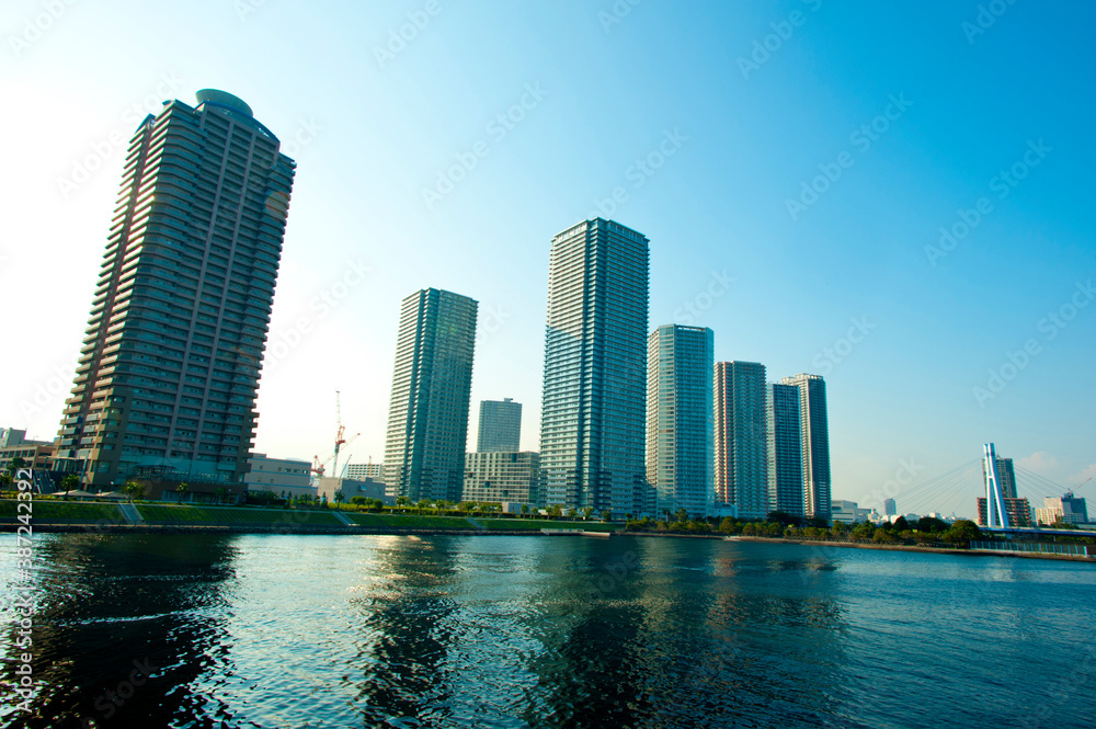 Fototapeta premium 豊洲の高層マンション群