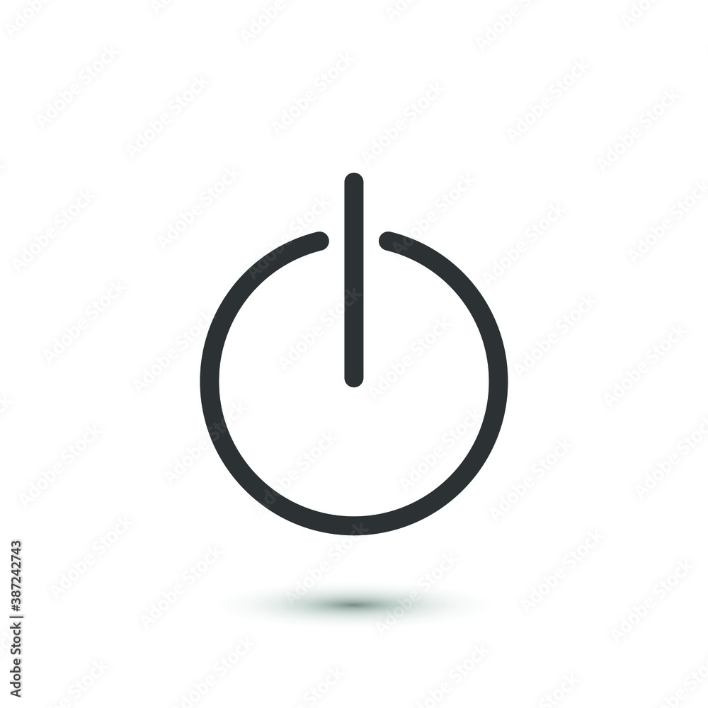 Vector switch icon. Turn on/ off symbol. For design, web site design ...