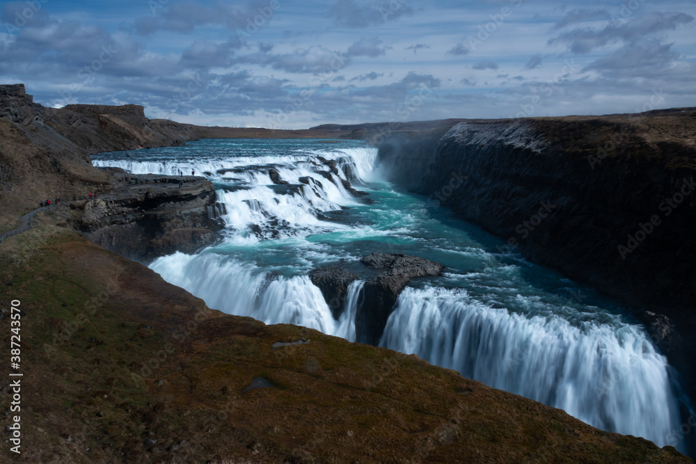 Islande, chute d'eau Gullfoss