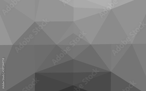 Light Silver, Gray vector polygonal background.