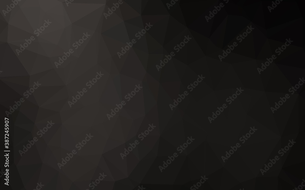 Dark Black vector polygon abstract background. Dark Black vector polygon abstract background.