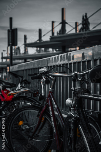 Bicycle parking at Memmingen train station