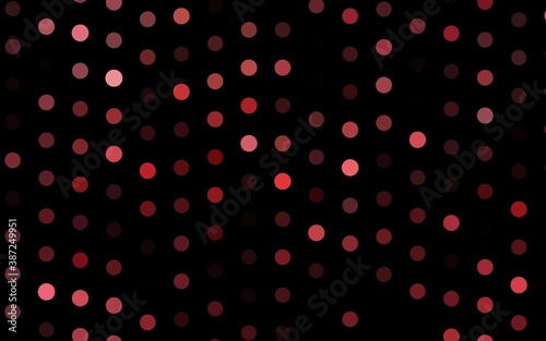 Dark Green, Red vector cover with spots.