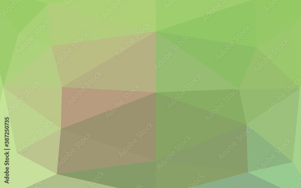 Obraz premium Light Green, Red vector abstract polygonal cover.