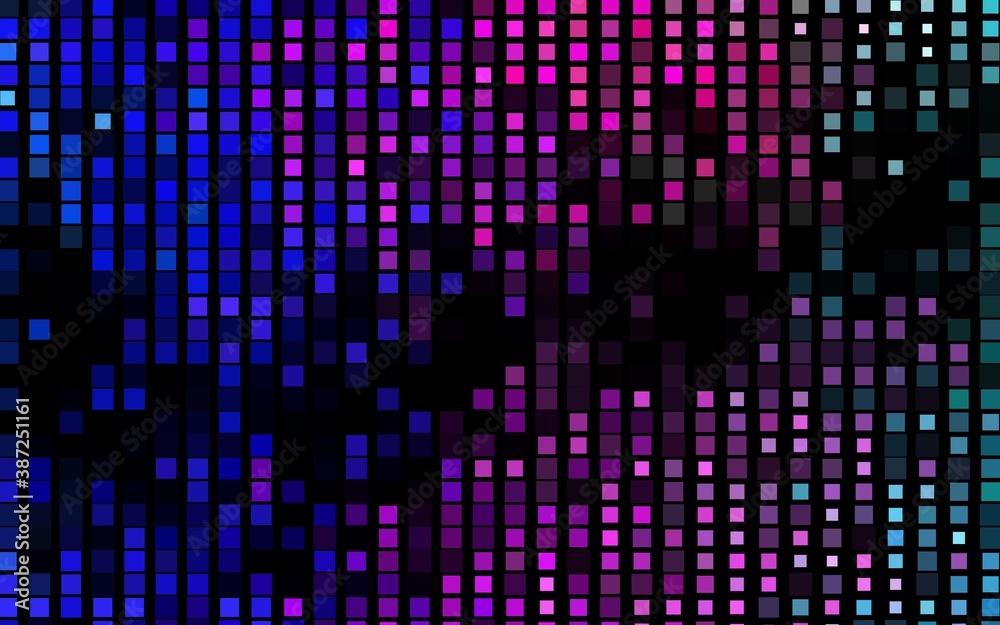 Dark Pink, Blue vector template with crystals, rectangles.