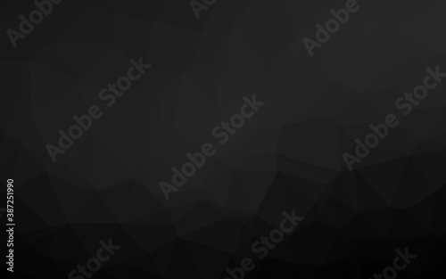 Dark Silver, Gray vector abstract mosaic backdrop.