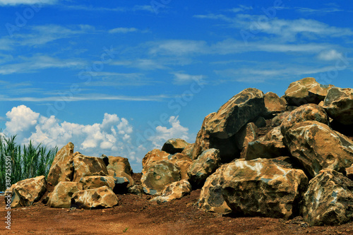 stones in the desert