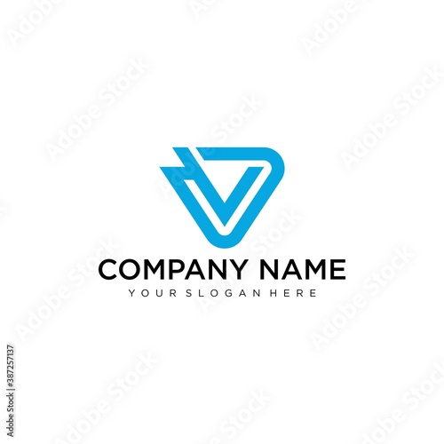 Free Download Letter V line logo design. Linear creative minimal monochrome monogram symbol. Universal elegant vector sign design. Premium business logotype. Graphic alphabet symbol for corporate business identity - GFXLoad